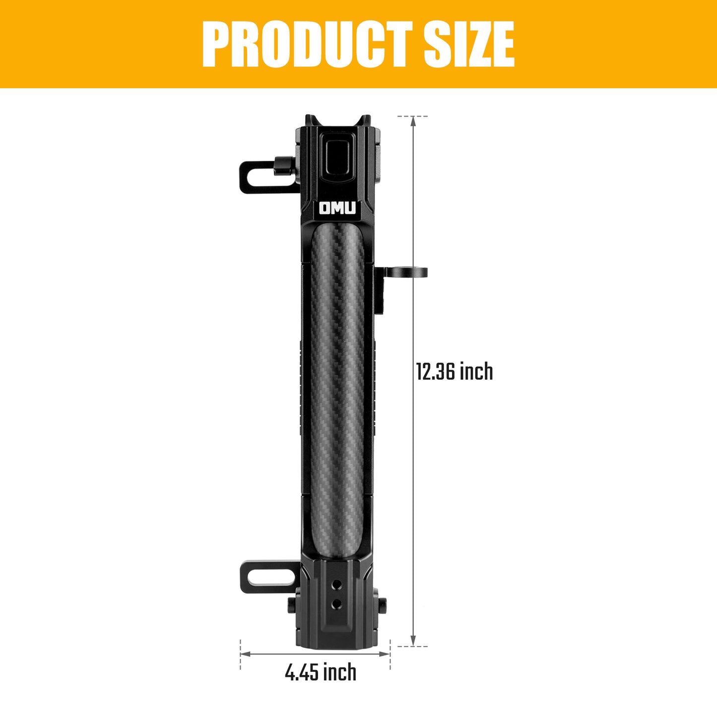 Aluminum Tailgate Flagpole Holder Bracket for Jeep Wrangler JK/JL - Black