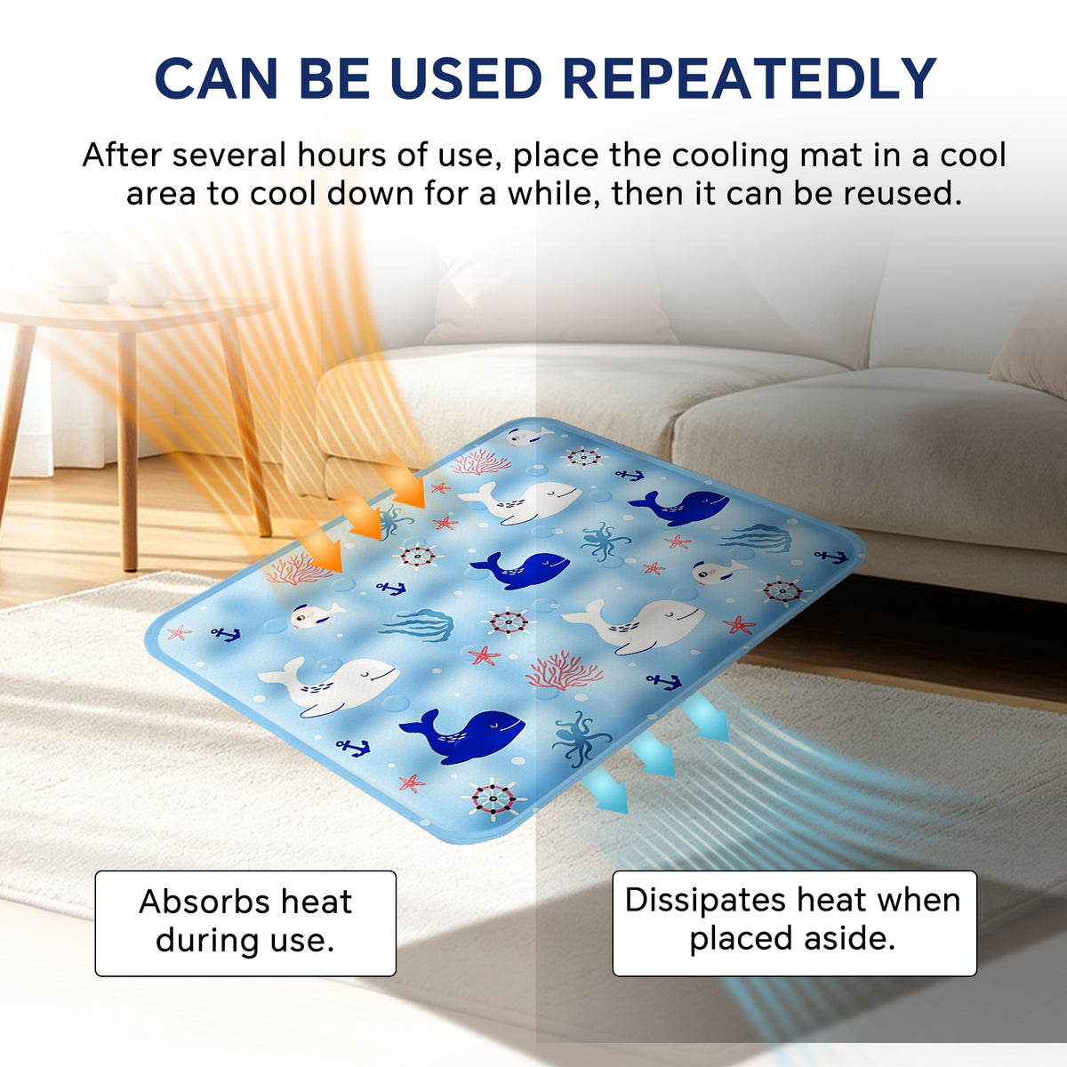 Pet Cooling Mat for Dogs Cats Underwater World Self Pickup Available