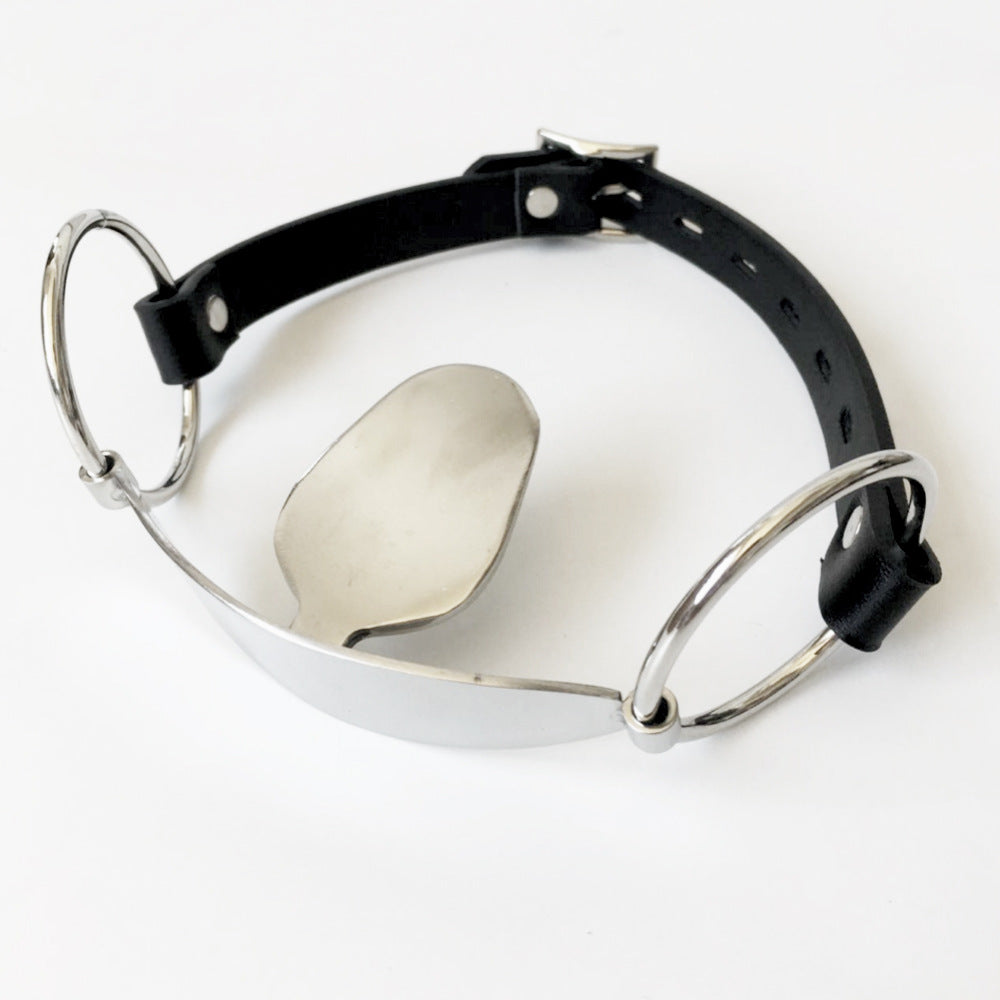 Stainless Steel Tongue Flail for Adult Wellness - Black