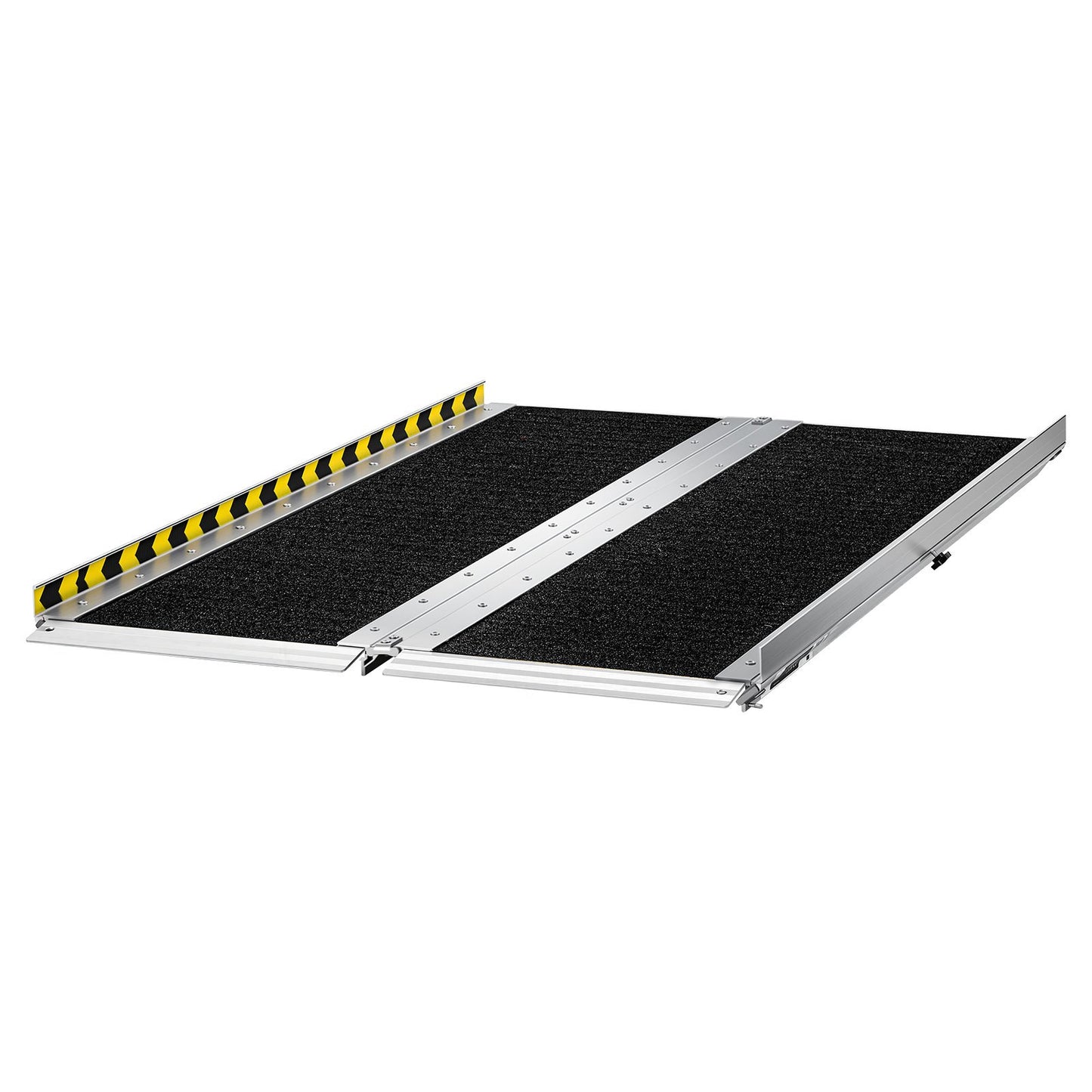 Portable Wheelchair Ramp 4FT Non-Slip Aluminum Folding Handicap Entry Ramp for Doorways and Curbs
