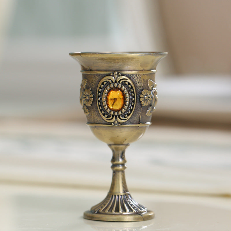 European Style Shot Glass Tin Goblet - Metal Liquor Glass with Capacity 1-100ML