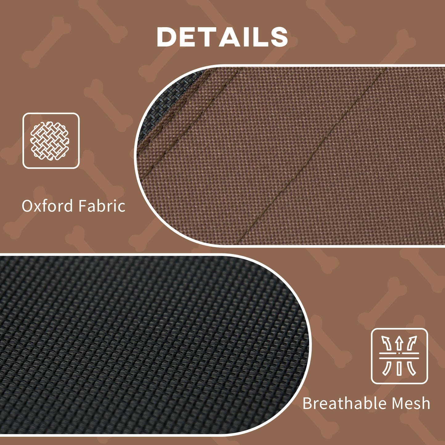 Elevated Portable Dog Bed with Canopy Shade - Cooling Pet Cot 48x36 Inches