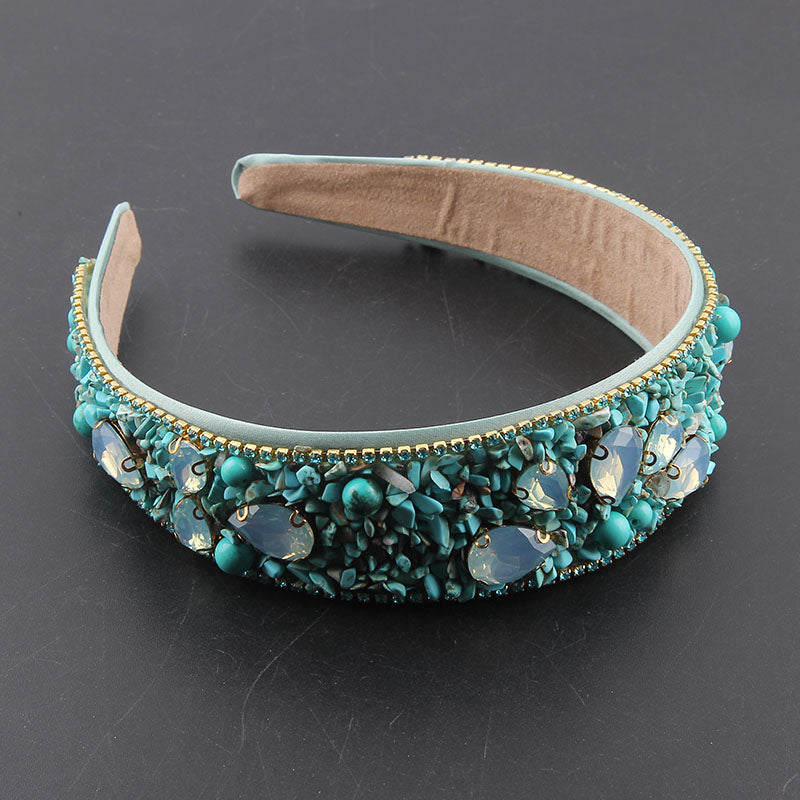 Rhinestone Pearl Headband - Women's Fashion Hair Accessory