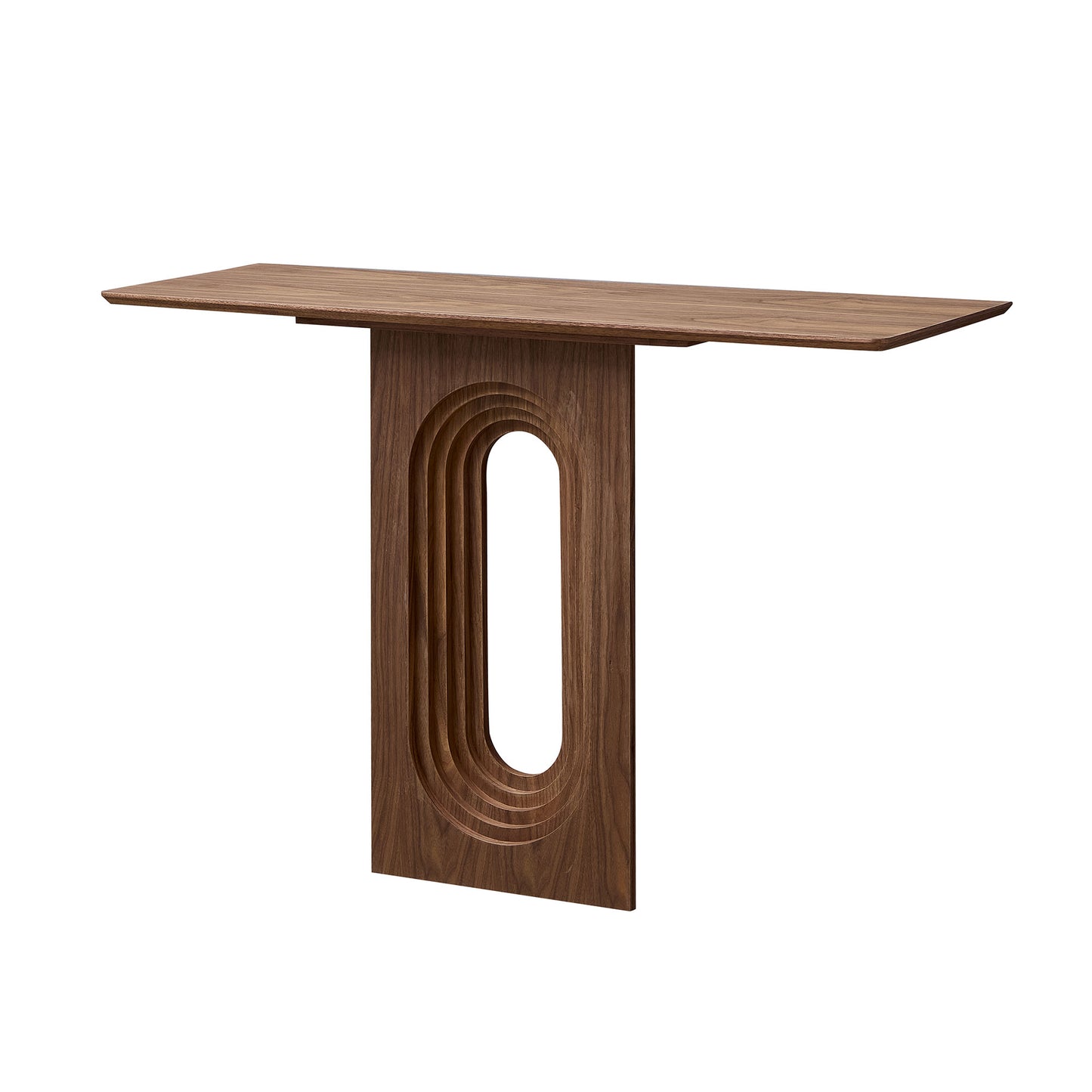 Modern Walnut Console Table - 47.24 Inch Narrow Entryway Table