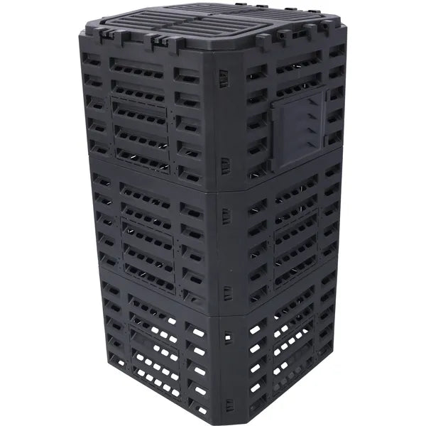 132 Gallon Outdoor Composter Bin - Recycled Plastic, Easy Assembly