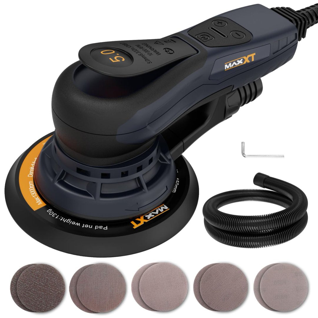 Electric Random Orbital Sander Brushless 5mm 350W Variable Speed Woodworking Tool