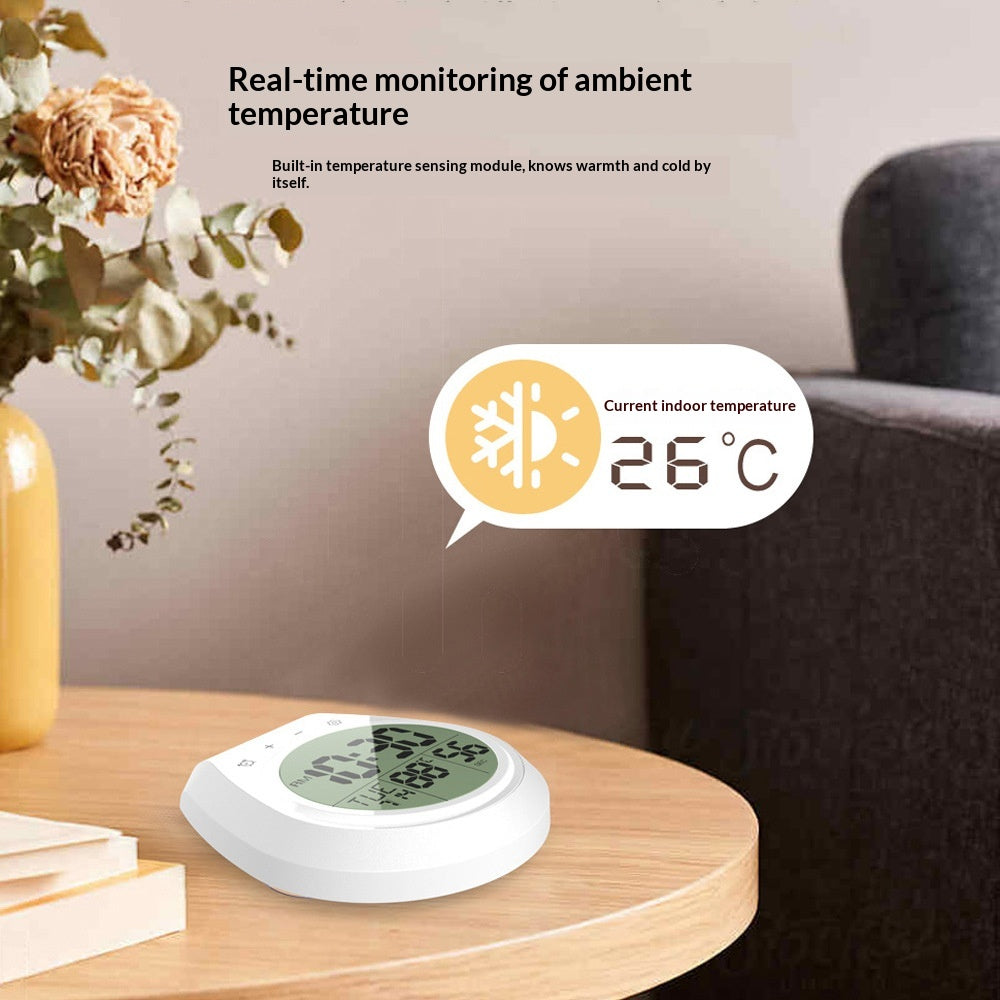 Waterproof Wall Clock with Anti-Fog Splash-Proof Design - Modern White
