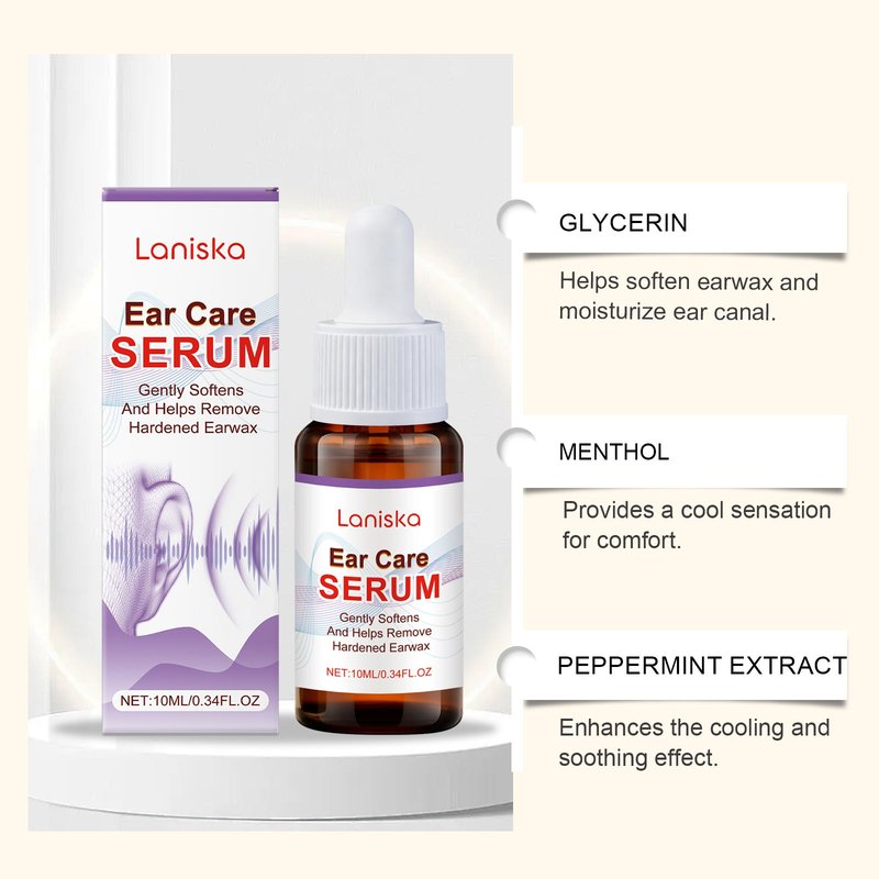 Ear Care Solution - 10ml Ear Drops for Hygiene & Relief