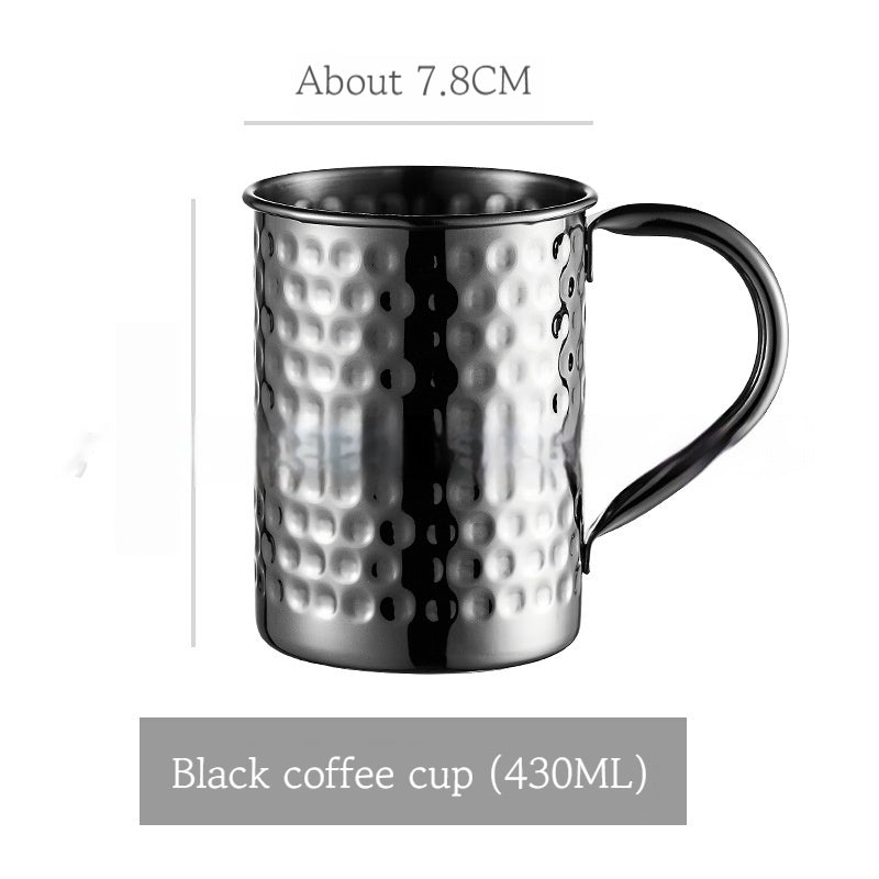 Stainless Steel Moscow Mule Cup Set - Copper Plated Drinkware for Bar & Home