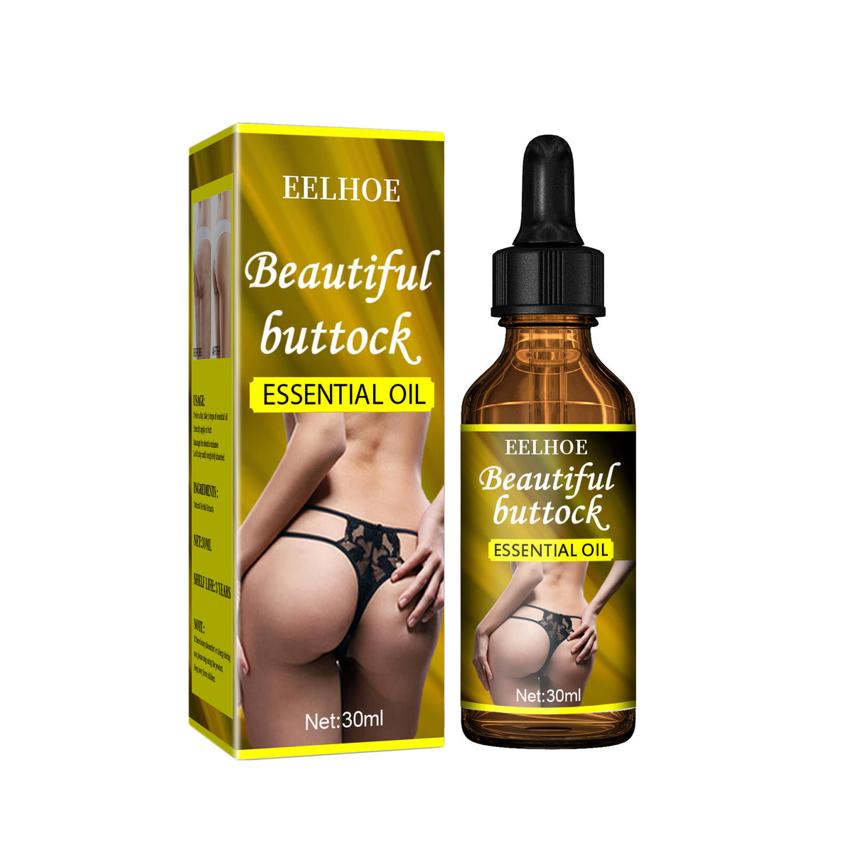 Firming Butt Oil for Skin Care - Large Butt Enhancement Massage Oil