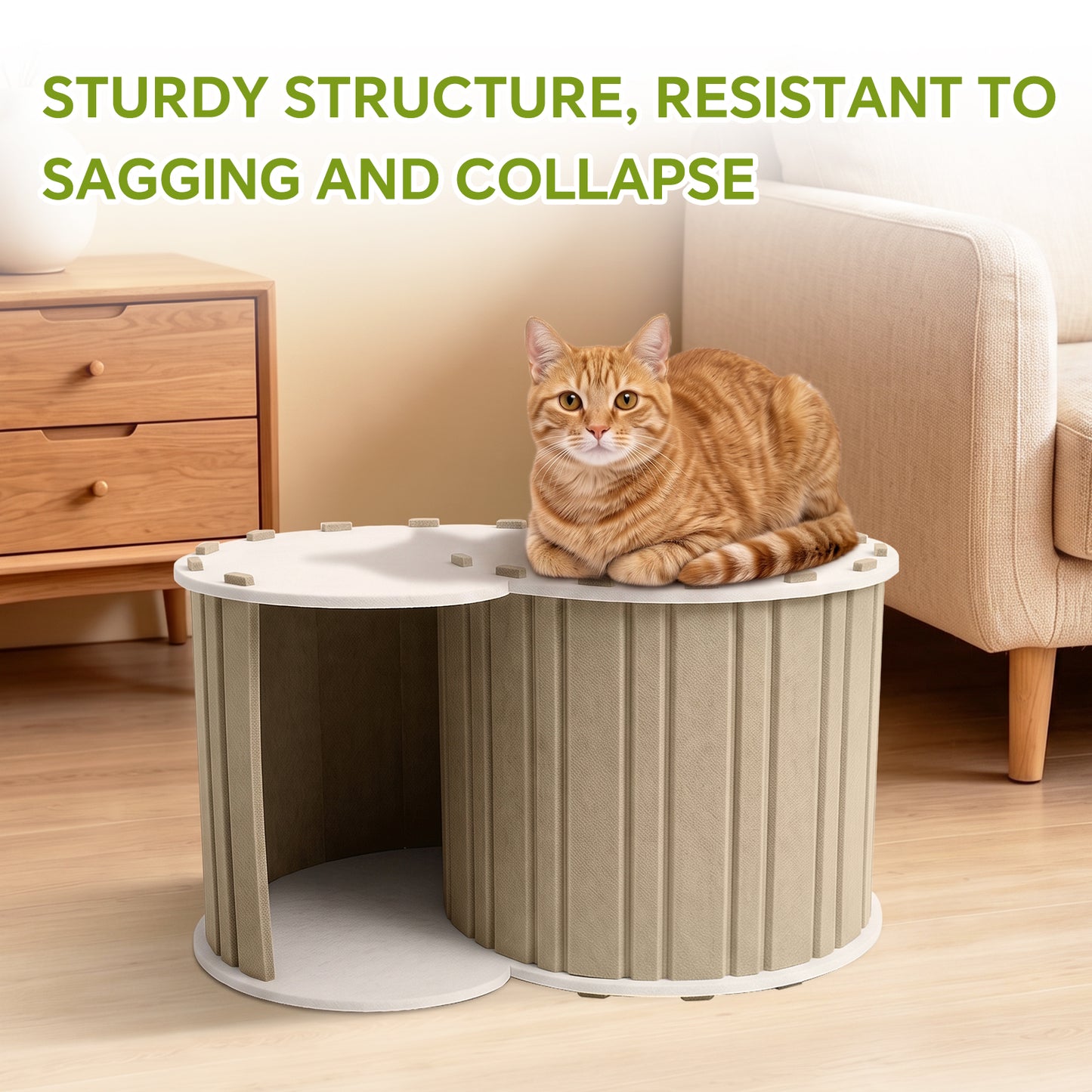Tunnel Cat Den Self Pickup Pet Nest for Cats - Multiple Colors