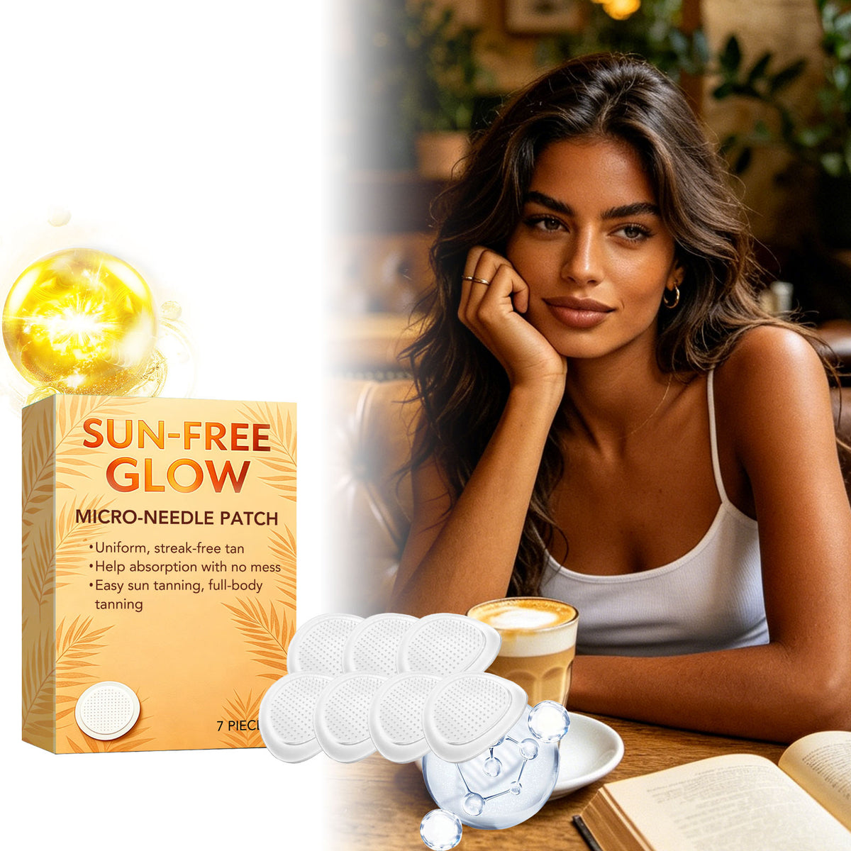 Tanning Microneedle Patches - 7 Pieces