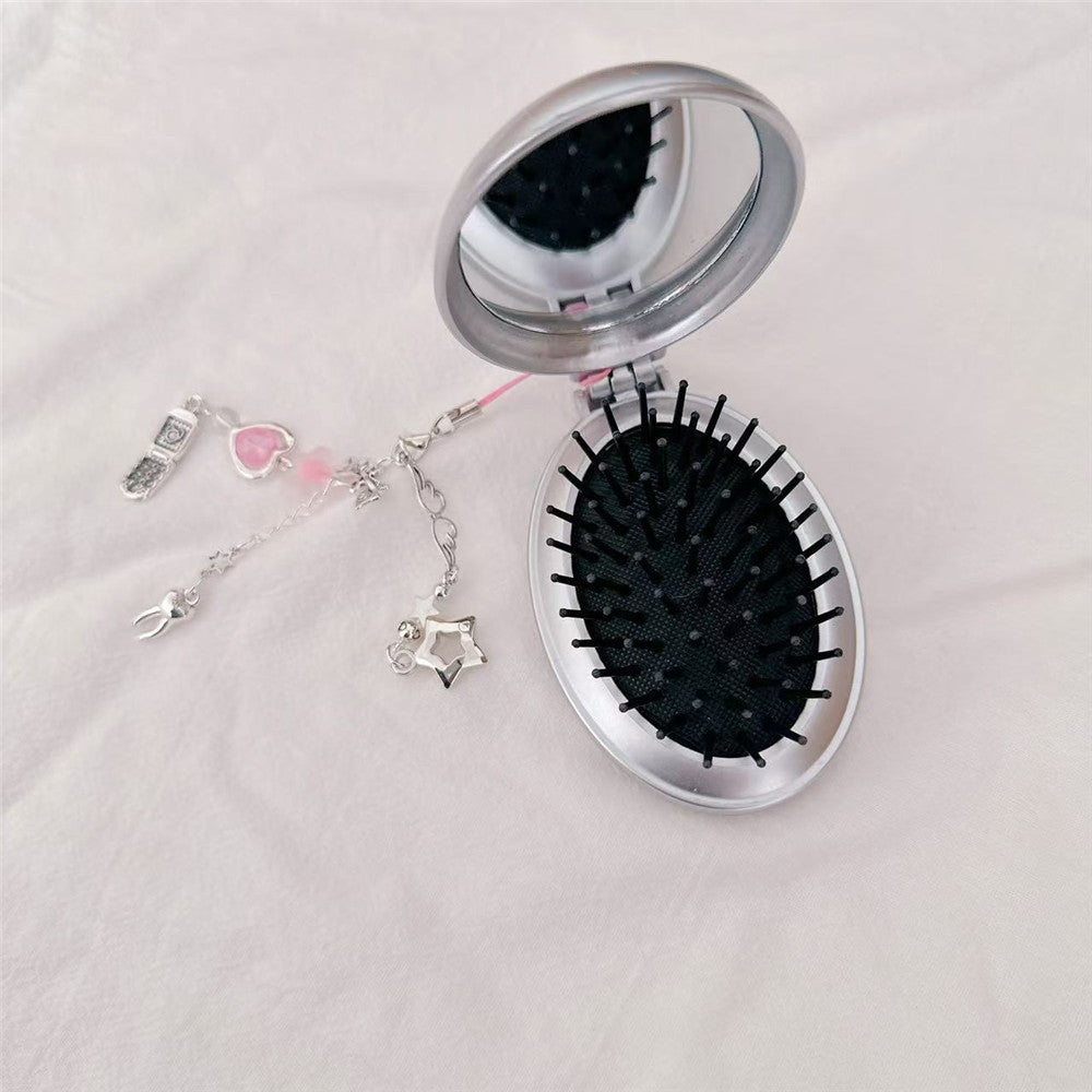 Rhinestone Phone Comb Keychain - Y2K Glam Full Diamond