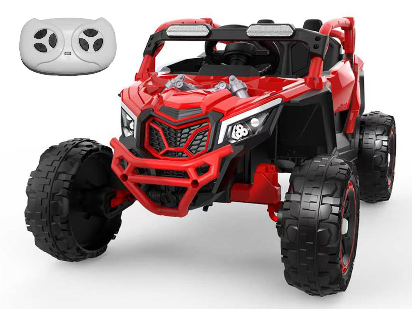 24V 400W Kids Ride On Car with Remote Control & Bluetooth - Red