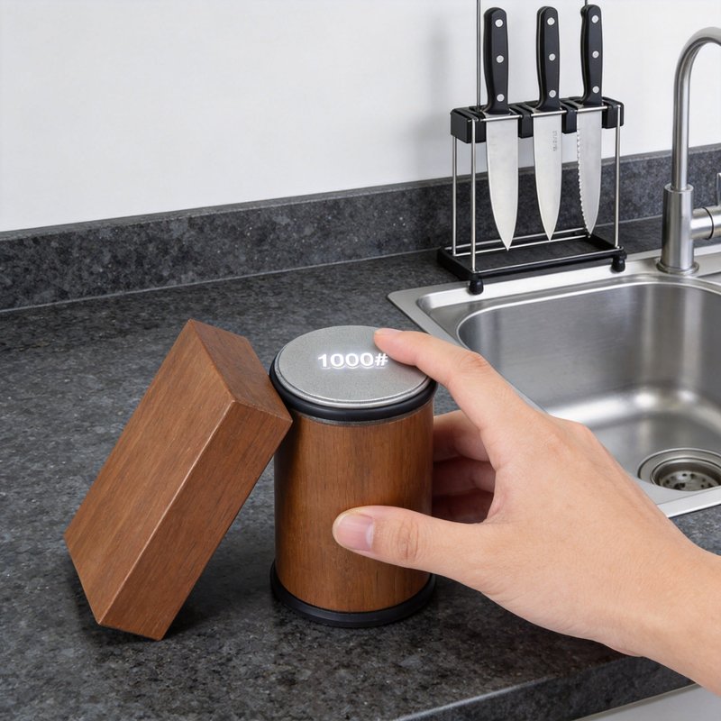 Diamond Coated Kitchen Knife Sharpener - Quick & Easy Home Tool
