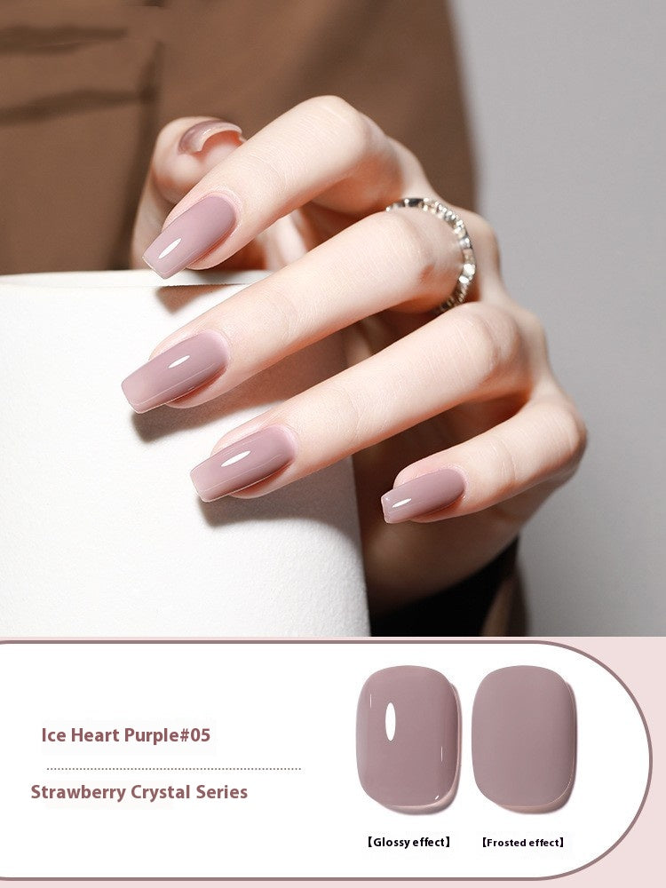 Ice Transparent Nude Gel Nail Polish All-Match - Waterproof & UV Safe