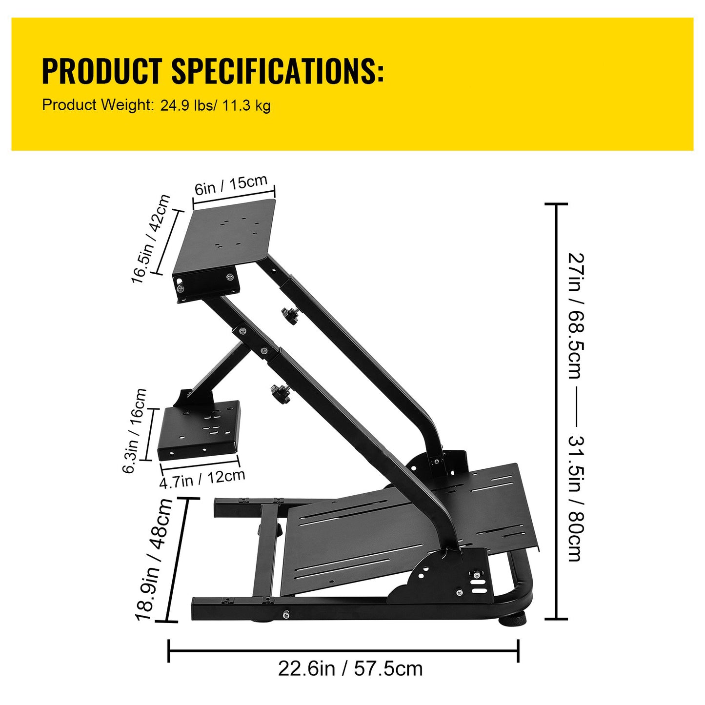 Racing Simulator Steering Wheel Stand for Gaming Setup