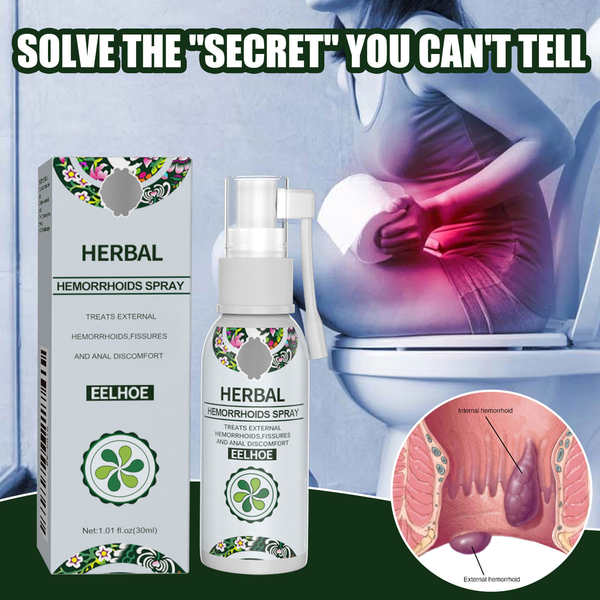 Herbal Perianal Care Spray – 30ml