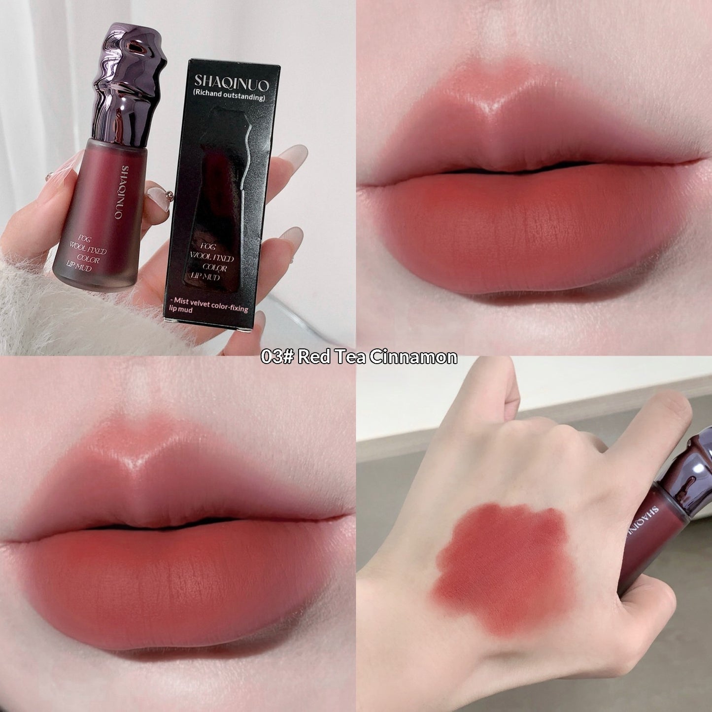 Velvet Color-Fixing Matte Lip Glaze Lipstick – Skin Tone Enhancing, 5g