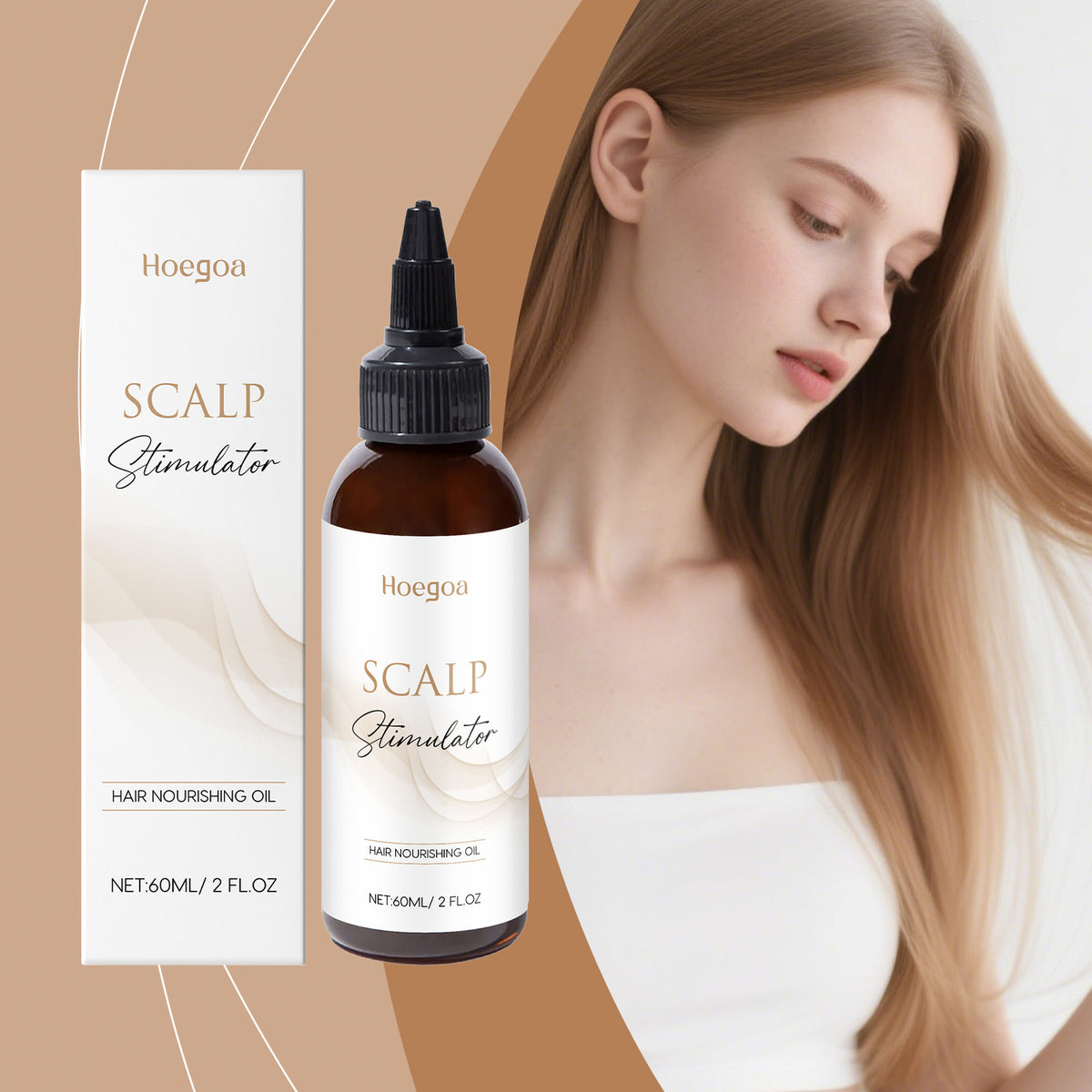 Scalp Refreshing Hair Oil - 60ml Nourishing Moisturizing Treatment
