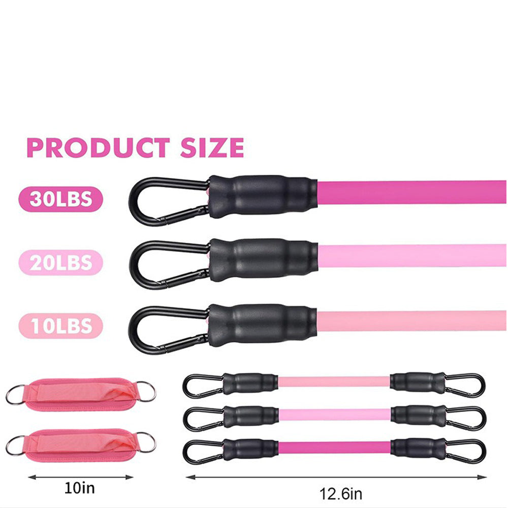 Adjustable Ankle Resistance Bands with Cuffs for Home Gym Workouts