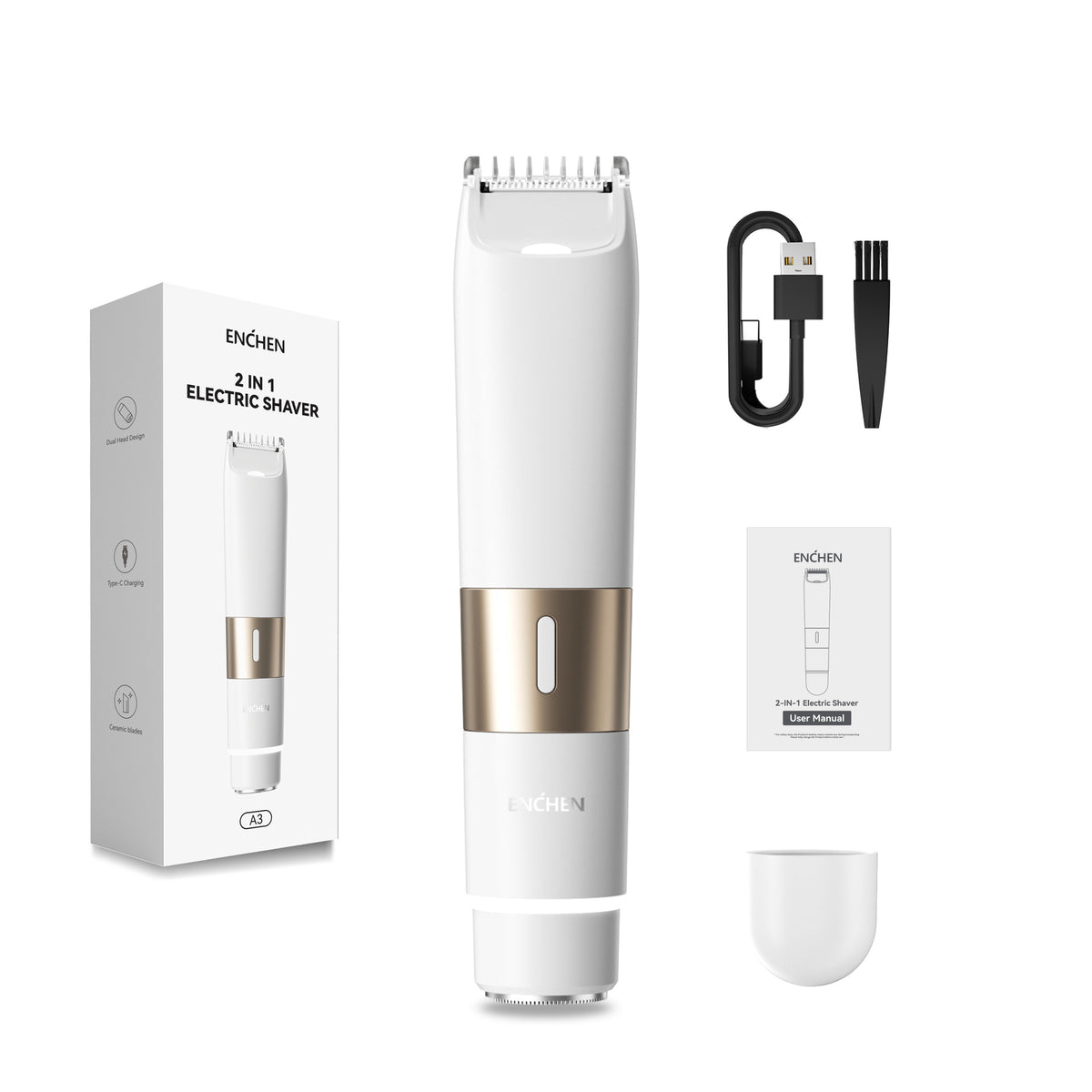 Rechargeable Electric Body Hair Trimmer & Shaver