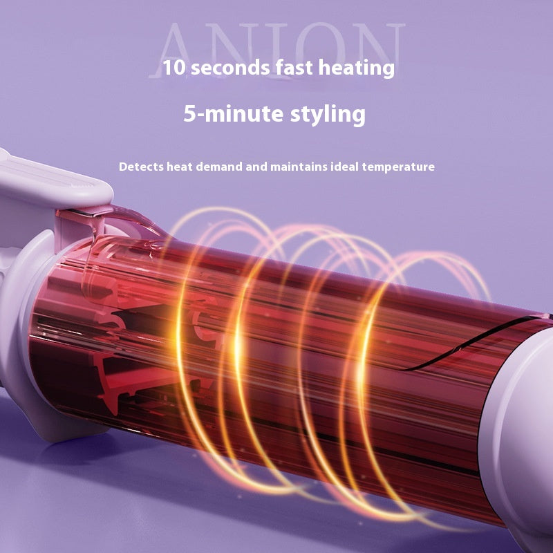 Negative Ion Water Ripple Wool Roll Clamp for Hair Curling - Multiple Power Options