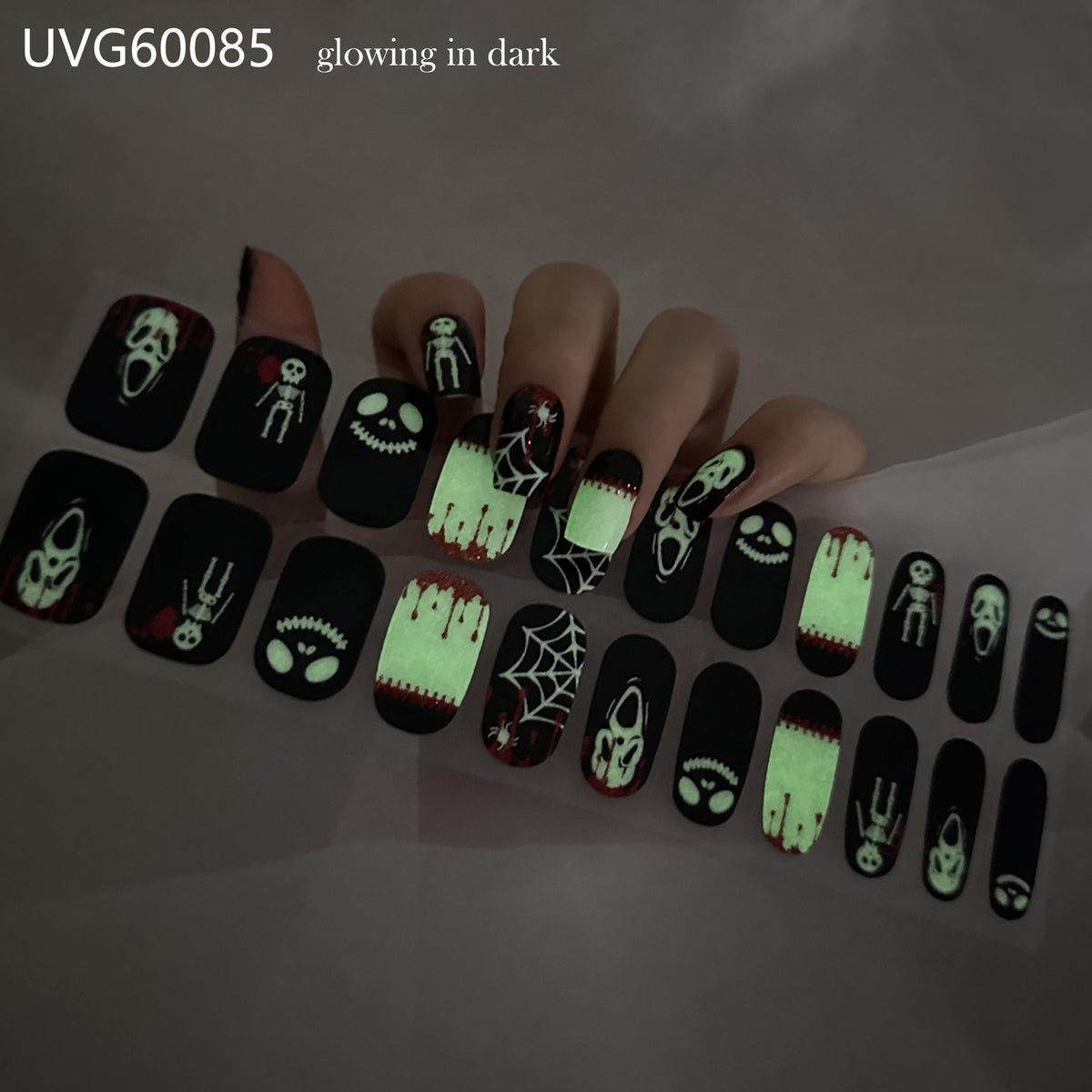 Transparent UV Gel Nail Stickers
