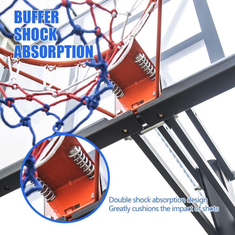 Adjustable Portable Basketball Hoop - 7.55-10 Ft Height