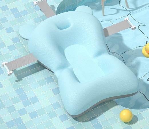 Baby Bathtub Non-slip Bath Mat Sponge for Safe Bathing - Multiple Colors
