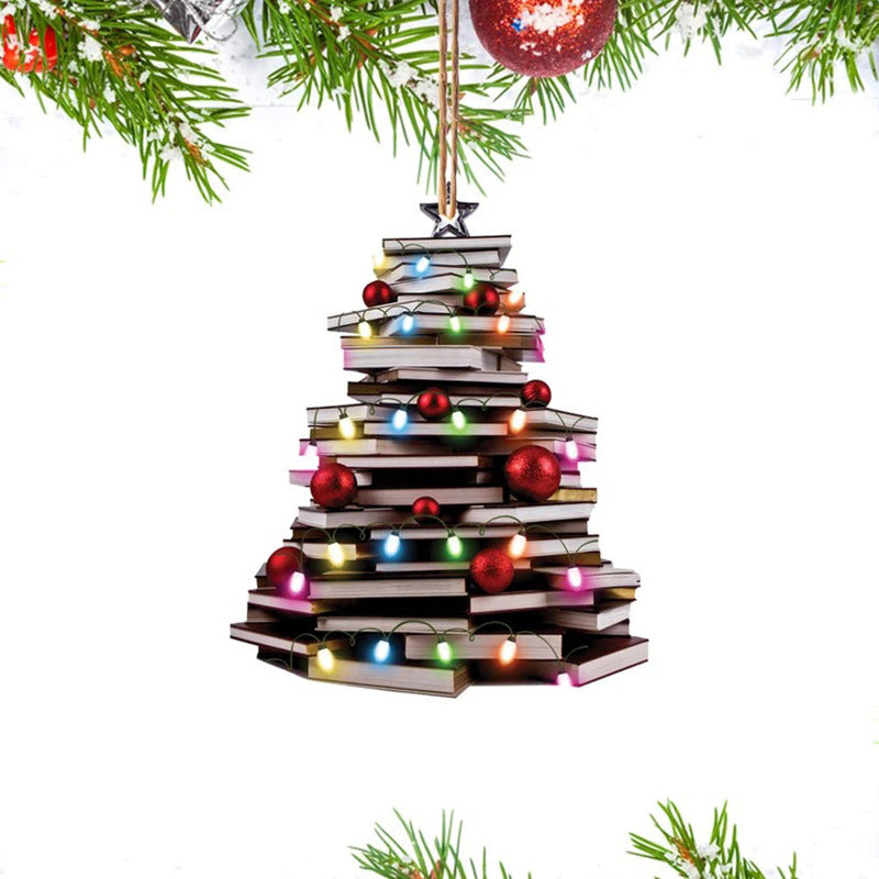 Christmas Tree Ornament Pendant Acrylic Holiday Decoration