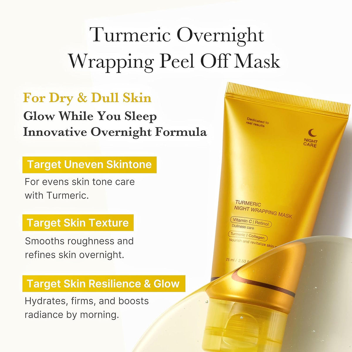 No L0G0 Turmeric Tear Off Facial Mask