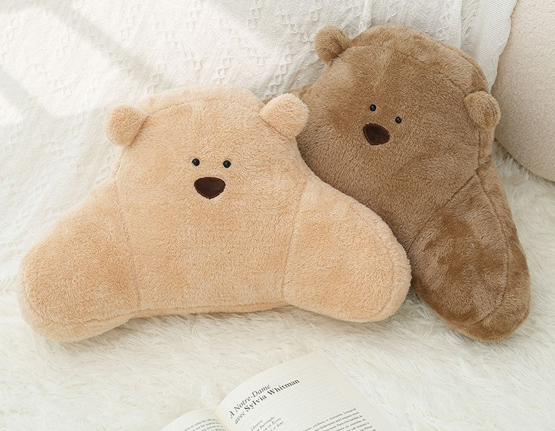 Cute Cartoon Animal Bear Pillow Large Home Decor Cushion - White, Light Coffee, Khaki