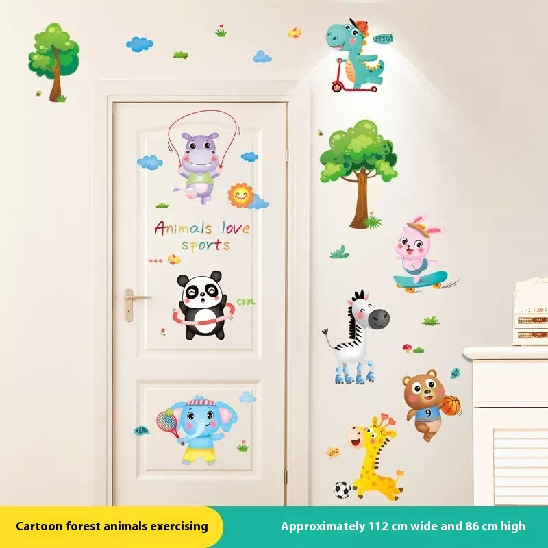 Children's Room Wall Sticker - Cartoon Anime Nursery Decor for Bedroom & Door
