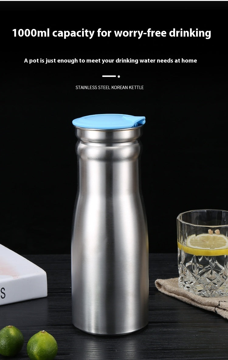 Stainless Steel Cold Water Pitcher 1000ML Multi-Color Drink Dispenser