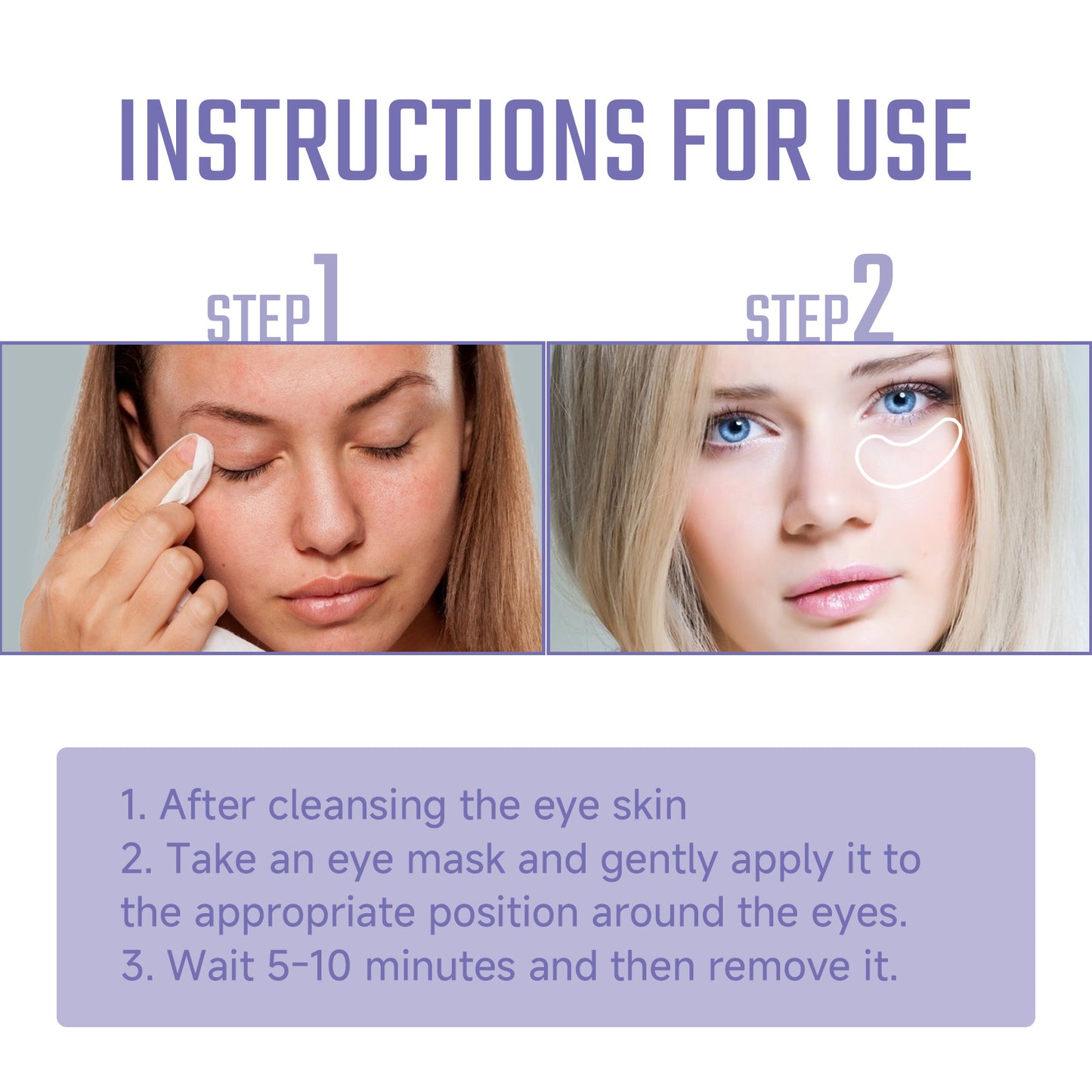 Collagen Eye Mask for Dark Circles and Fine Lines - 12 Pieces