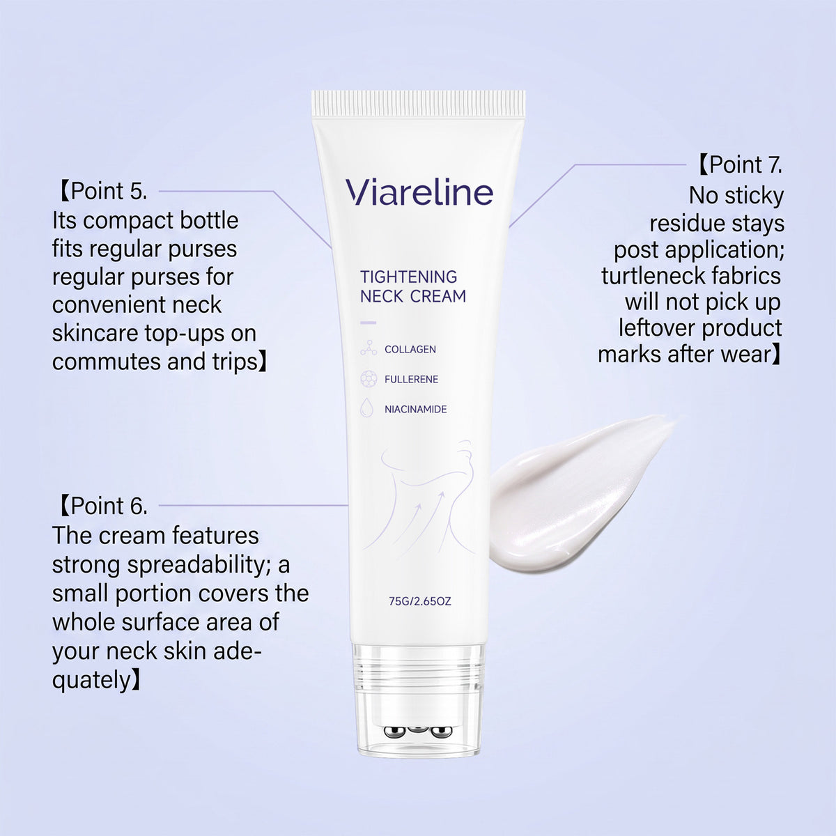 Compact Neck Cream with Collagen & Hydrating Ingredients - 75g
