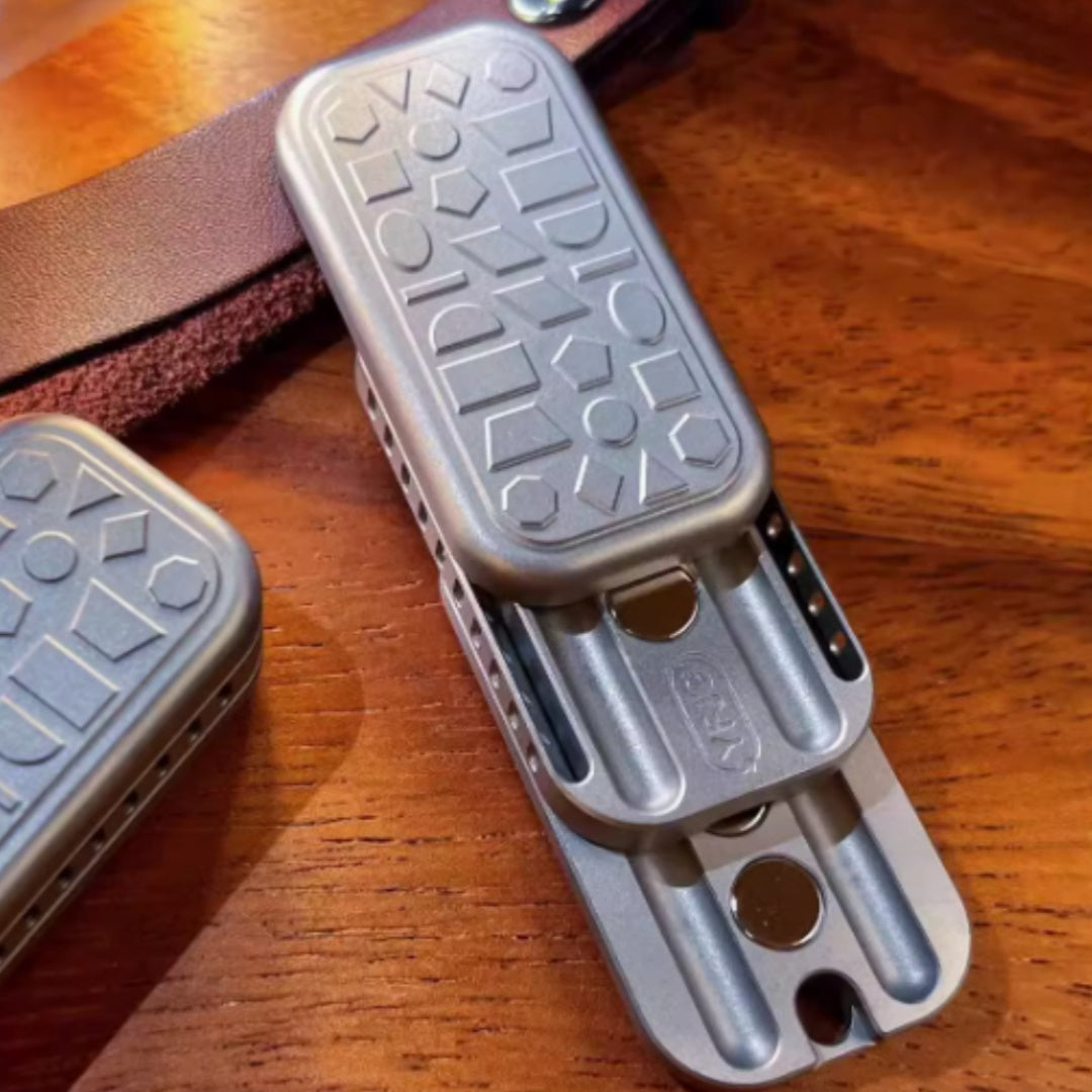 Magnetic Push Card Toy - Titanium Alloy EDC Decompression Gift for Adults