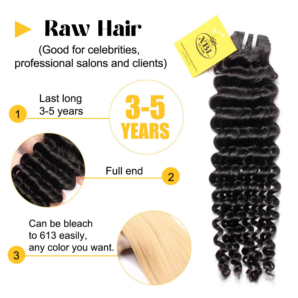 Virgin Human Hair Weave Bundles - Double Weft Natural Hair Extensions
