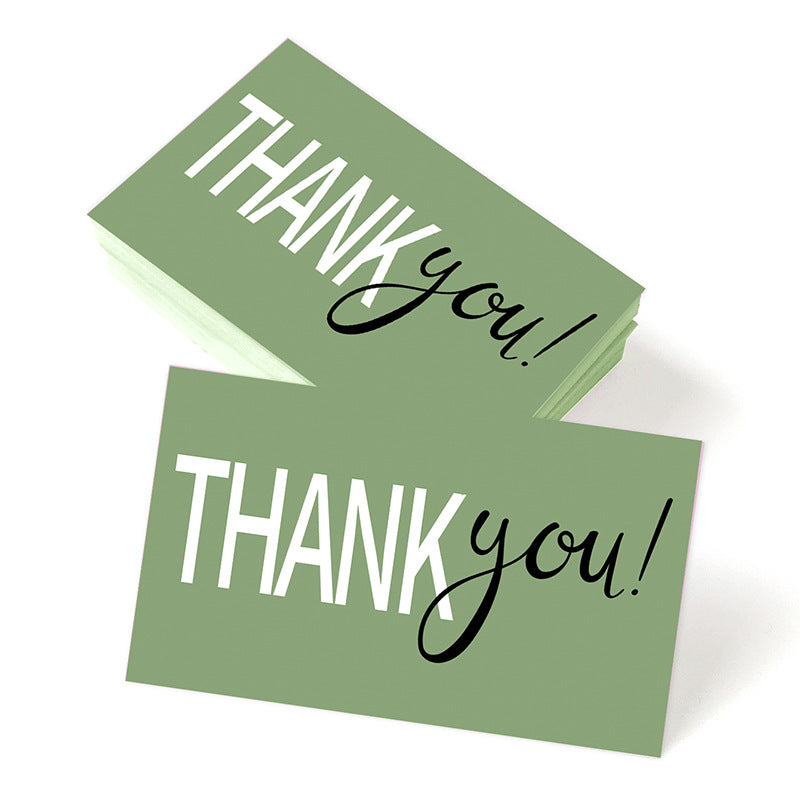 Thank You Greeting Cards Set for Weddings Parties & Holidays - 50 Pack