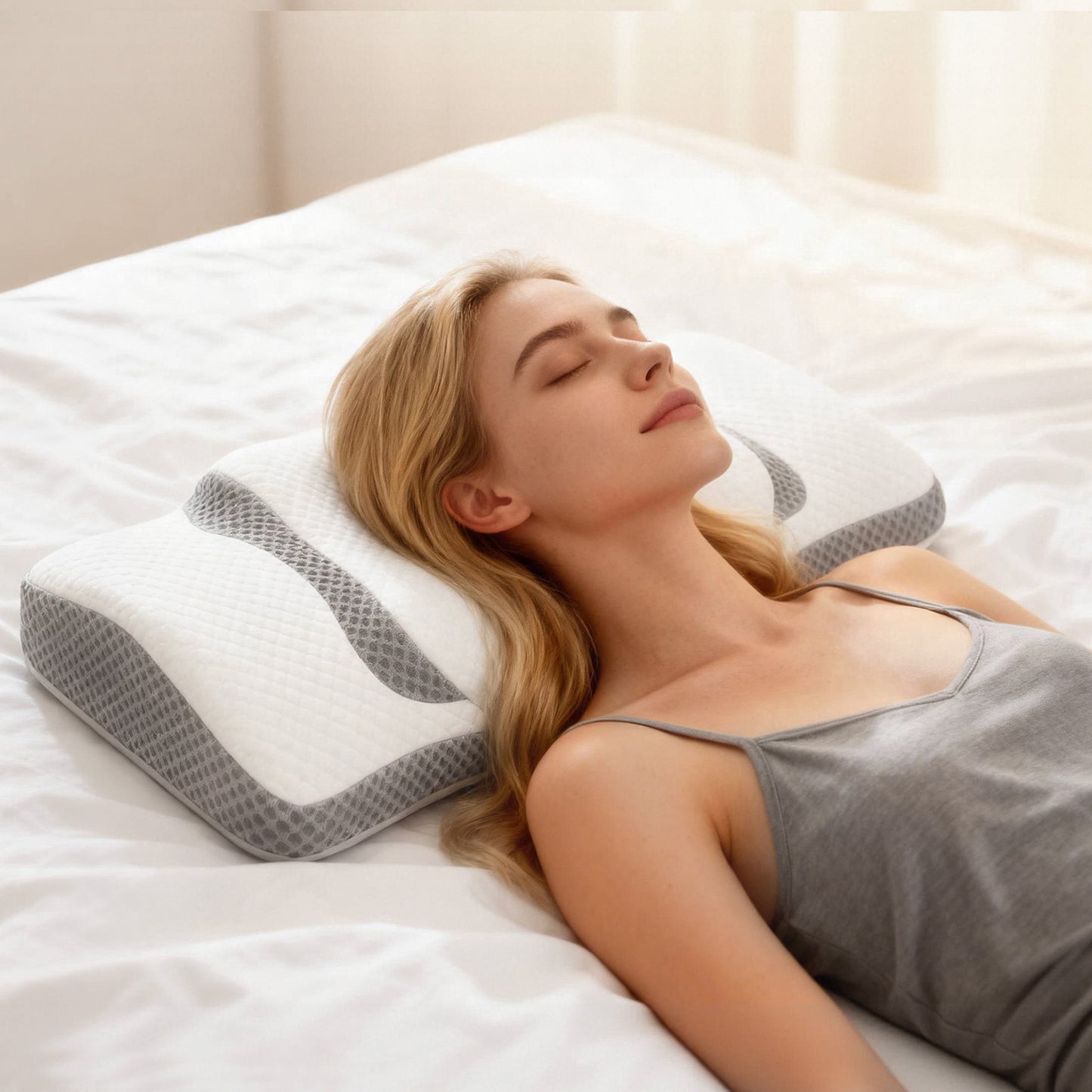 Cooling Ergonomic Memory Foam Neck Pillow - Multiple Variants