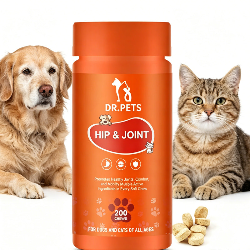 Dog and Cat Joint Supplement with Glucosamine, Chondroitin & MSM - Orange