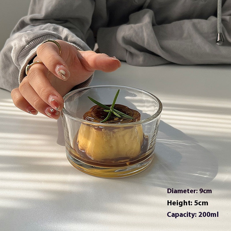 Hammer Pattern Glass Bowl for Kitchen & Dining - Heat-Resistant Nordic Style