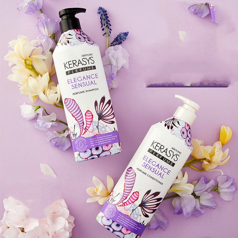 Luxury 600ml Purple Shampoo and Conditioner Set for Hair Care & Fragrance