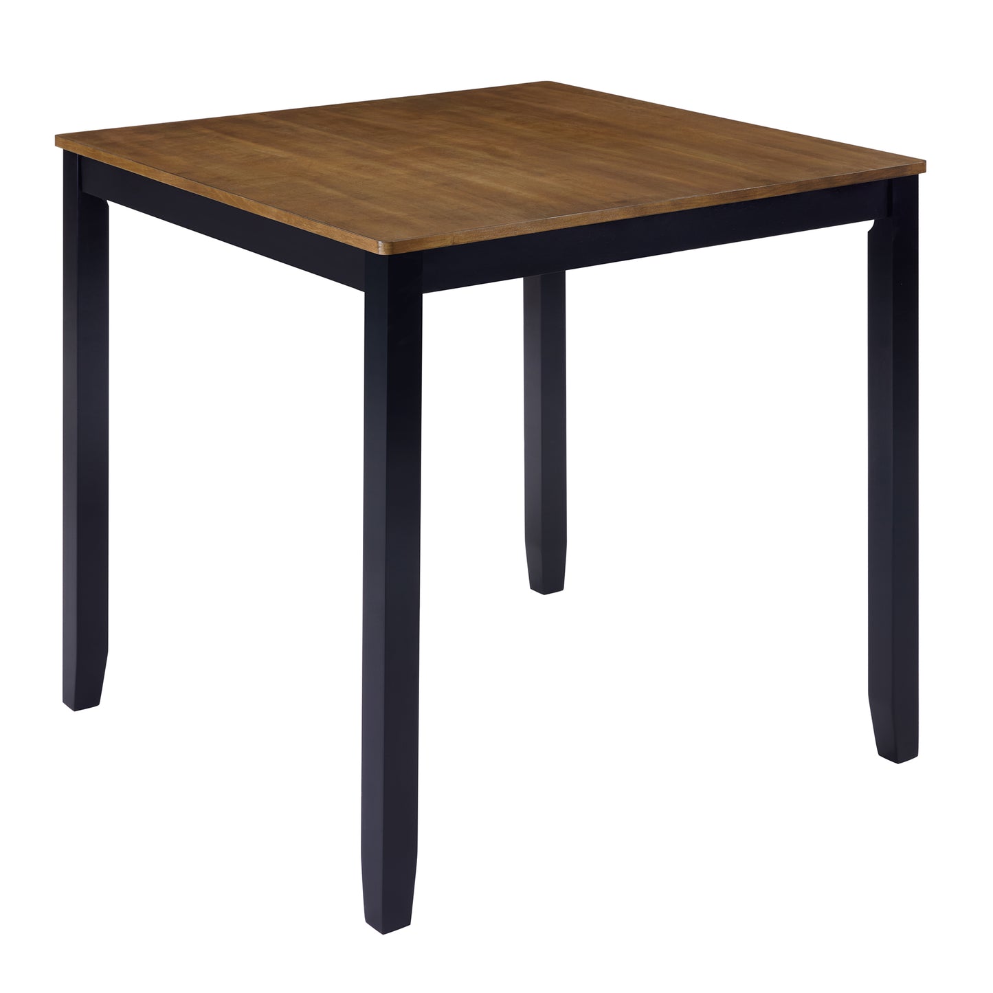 Counter Height Dining Table Set with 4 Chairs - Black & Oak