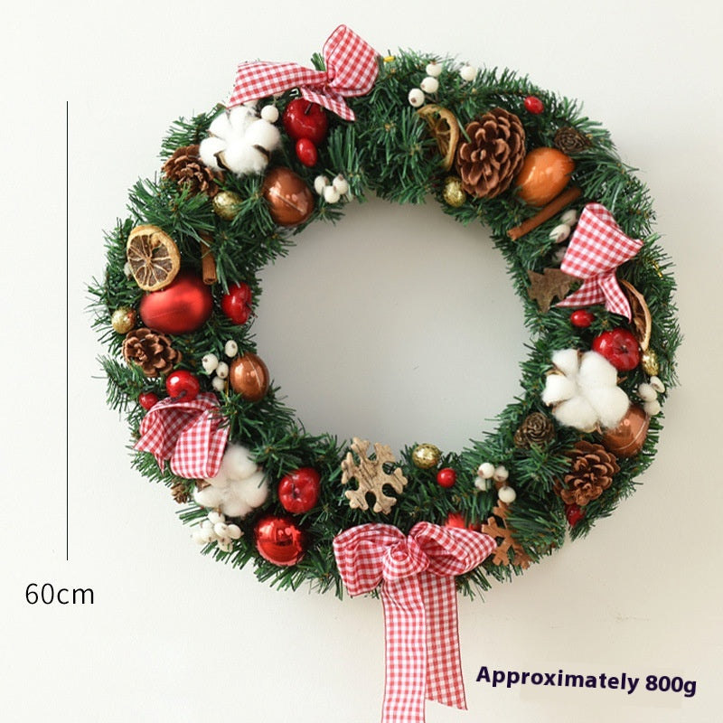 Christmas Garland Bow & Door Hanging Decorations for Festive Home Decor