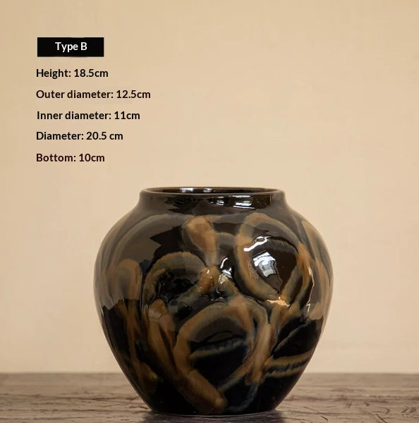 Ceramic Flower Vase for Living Room Decor - Multiple Styles & Sizes