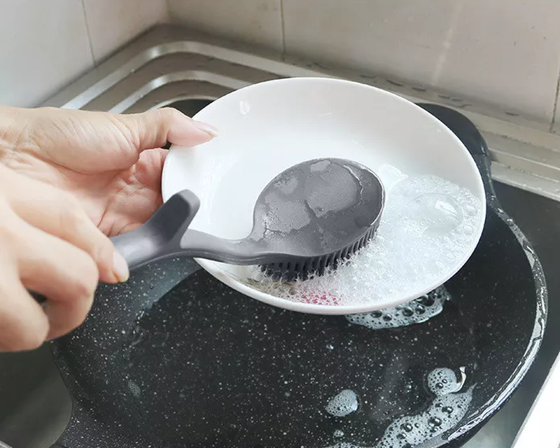 Oil-Free Multi-Function Cleaning Brush for Kitchen Utensils & Surfaces