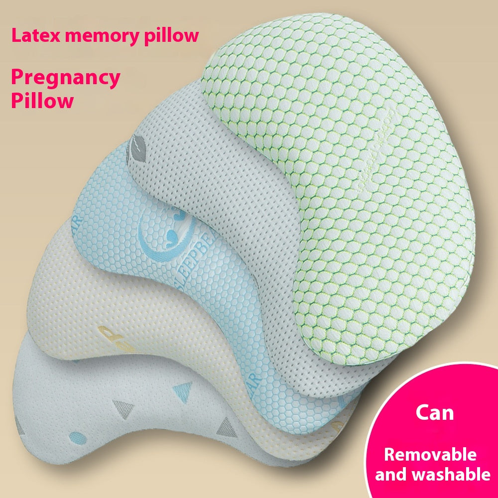 Pregnant Pillow Neck Cushion - Multifunctional Latex Support Removable & Washable