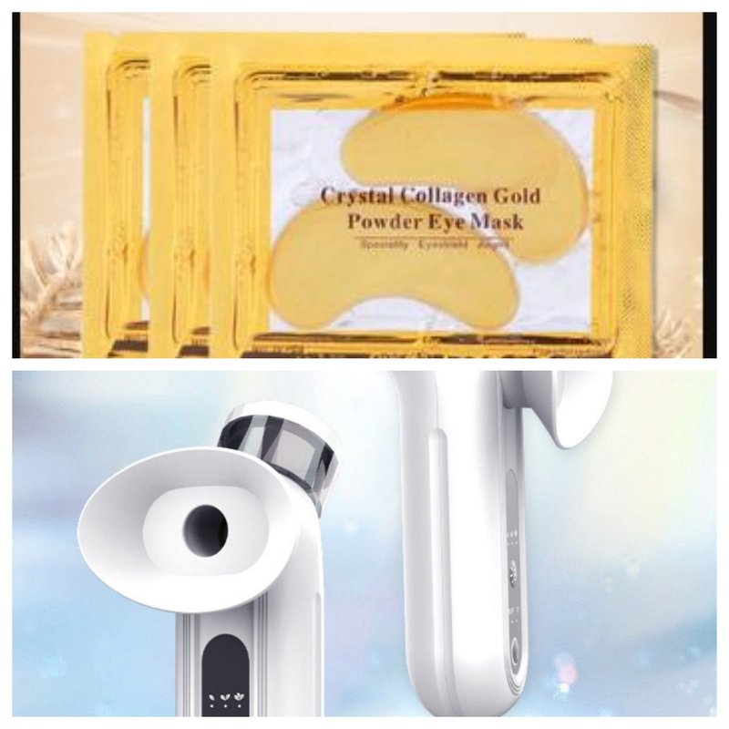 Portable Hot & Cold Eye Compress Device with Moisturizing Mask